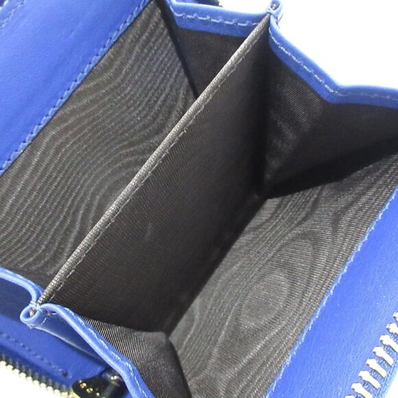 GUCCI Micro Guccissima Blue Leather Bifold Wallet 220-081025 - Picture 8 of 10